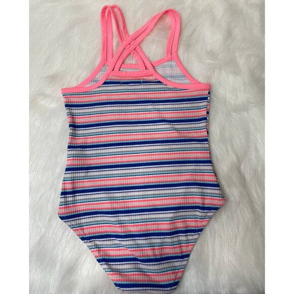 Epic Threads Striped Criss-Cross Strappy Bodysuit Girls Small NWOT - Picture 5 of 5